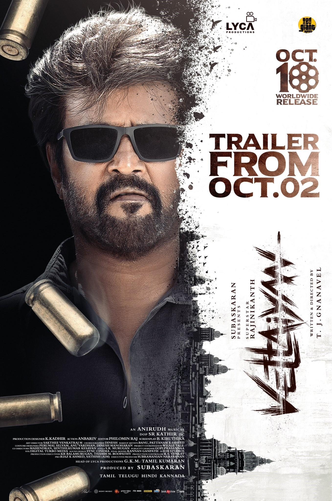 235294-Vettaiyan Rajinikanth Trailer Release Date Tamil Telugu Hindi Kannada